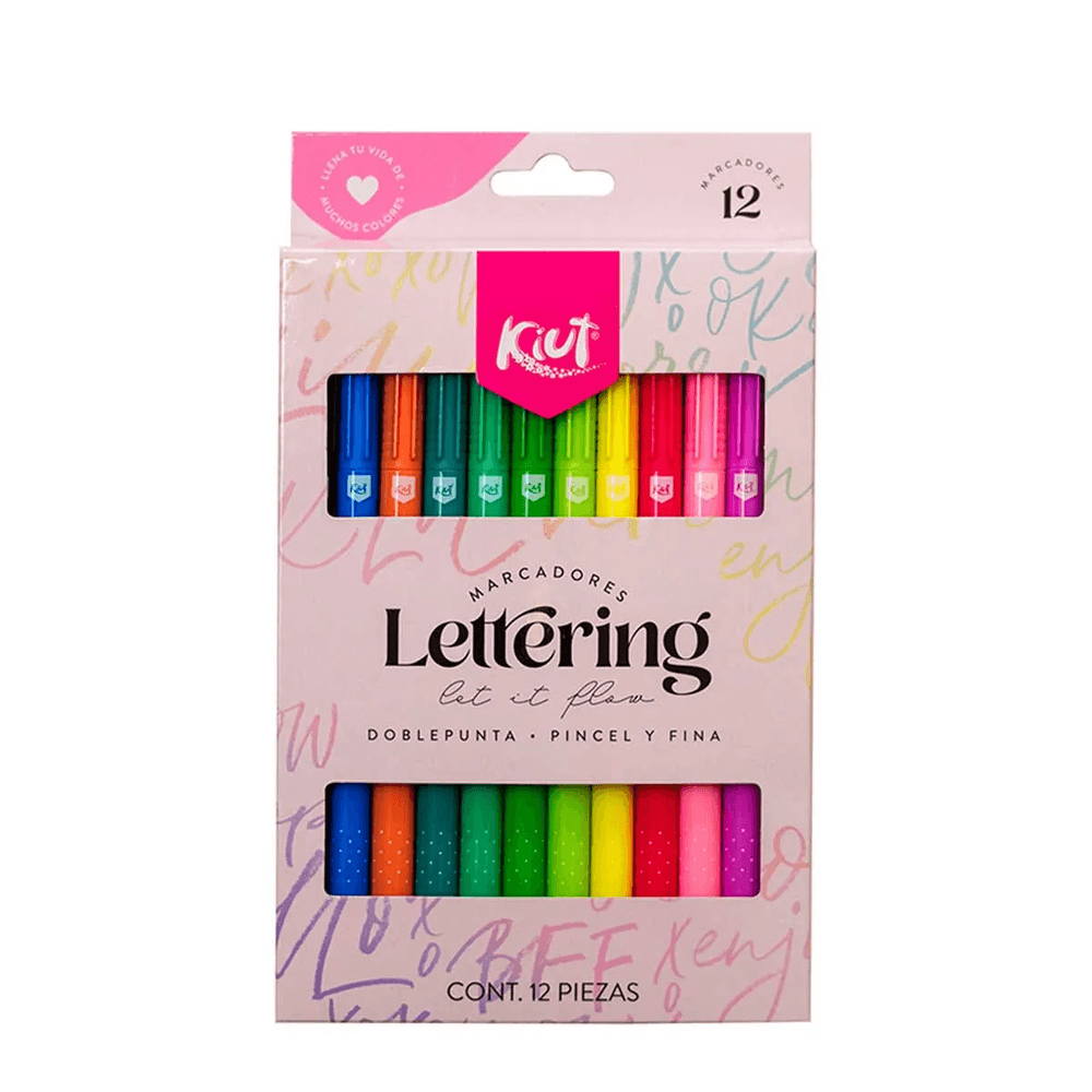 MARCADOR KIUT LETTERING DOBLE PUNTA
