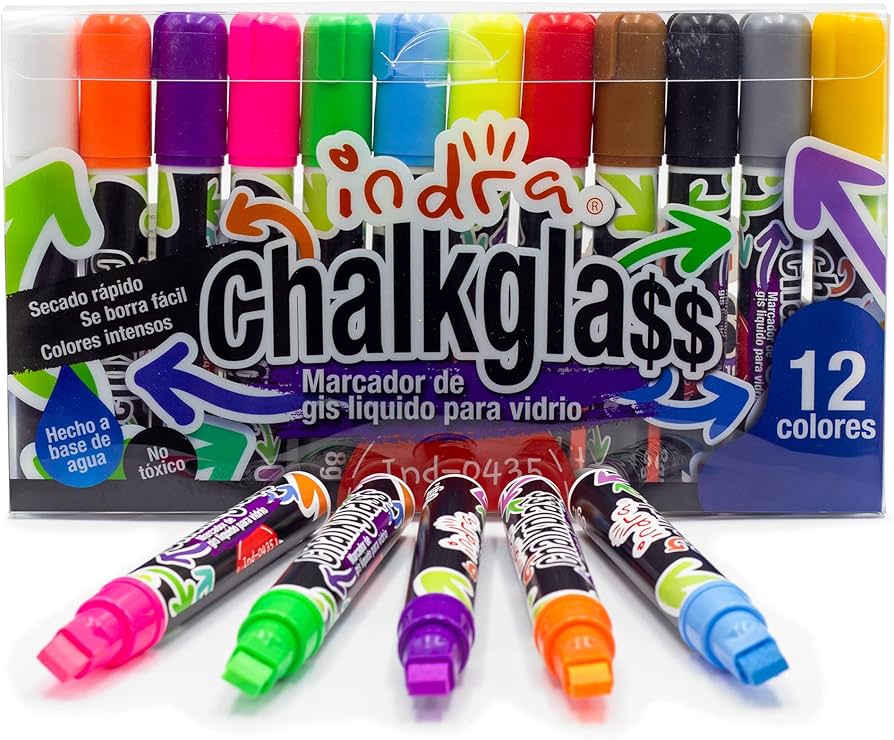 MARCADOR INDRA PARA VIDRIO SURTIDOS