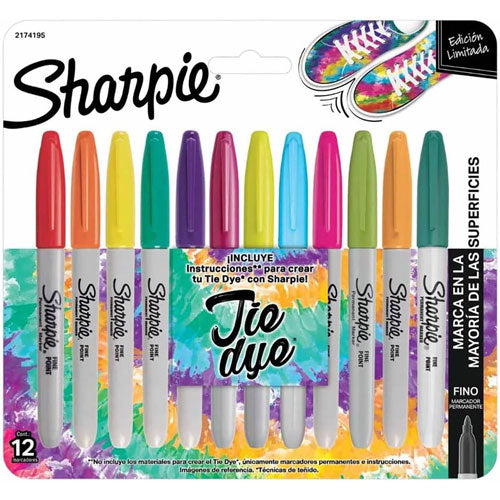 MARCADOR PERM SHARPIE FINO TIE DYE SURTIDO